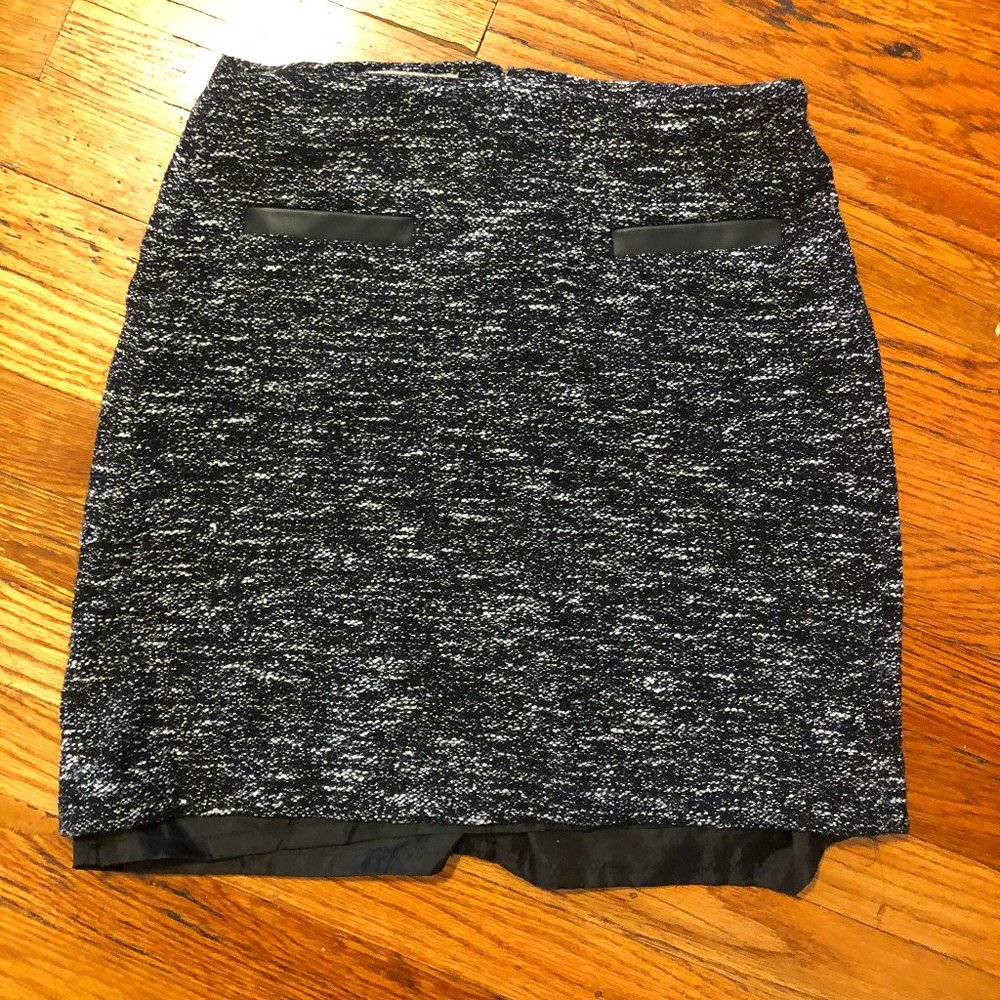 Heather Black Mini Skirt